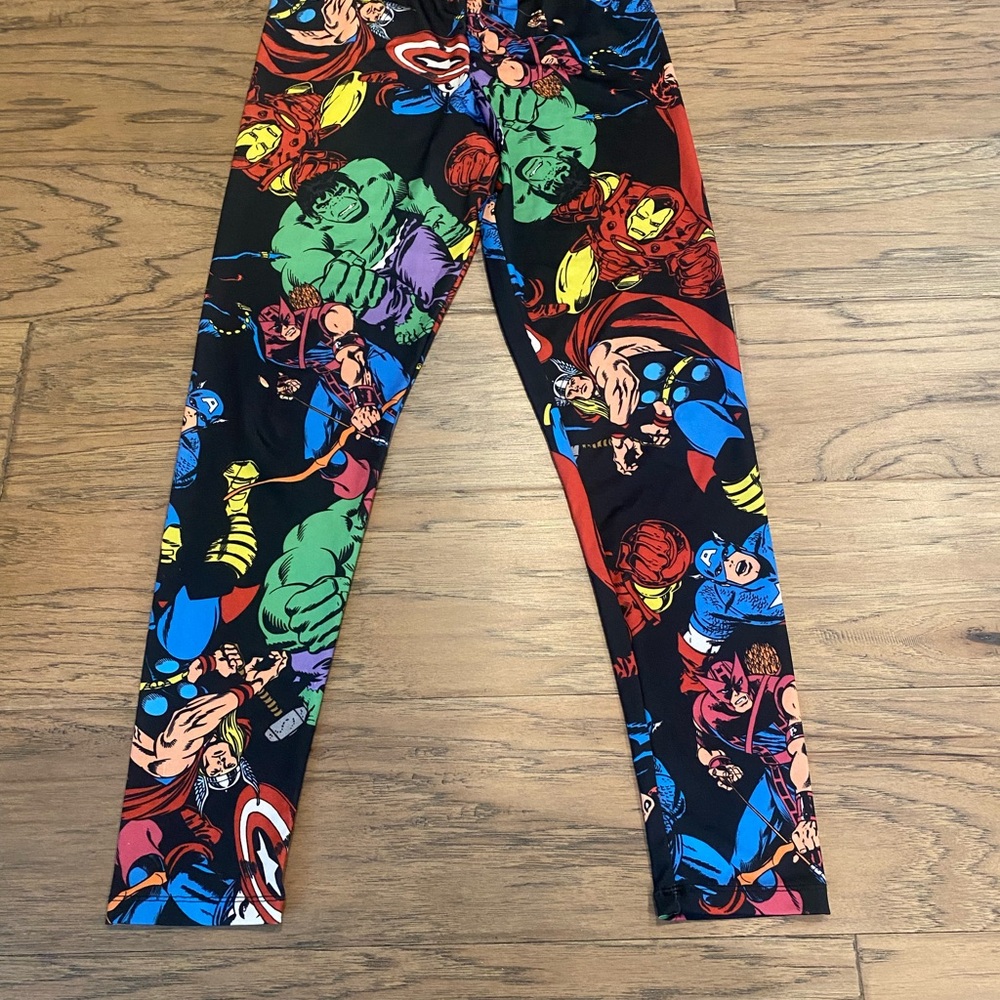 Marvel Avengers Leggings Tights Kids Large or Adult Small Theme Party Costume